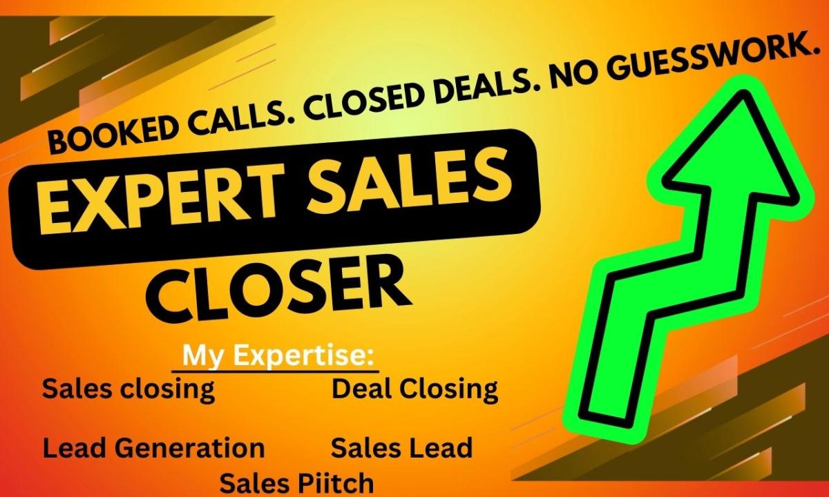 I will be your Sales Closer, Sales Lead Generator, and LinkedIn Marketing Manager
