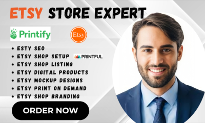 I will do Etsy SEO, Etsy Listing, Etsy Shop Setup, Etsy Print on Demand Digital Products