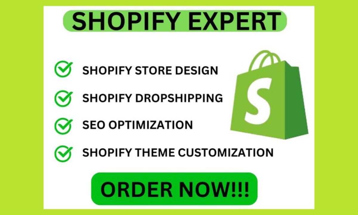 I will do Shopify store design, Shopify redesign, Shopify website for your Shopify store
