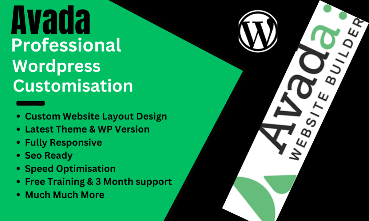 I will design stunning WordPress website, Avada theme customization