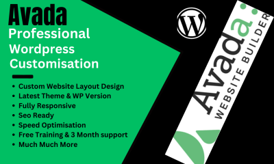I will design stunning WordPress website, Avada theme customization