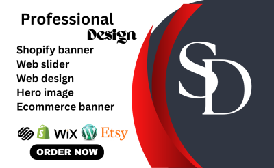 I Will Design Stunning Etsy, Website, Shopify Banner and Hero Images for Your Brand