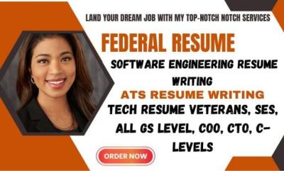 I Will Write Federal Resume, USAJOBS Resume, Cover Letter, and CV as a Federal Recruiter