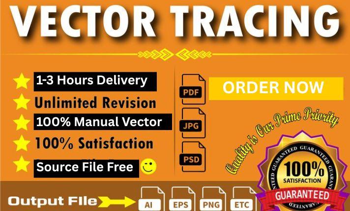 I Will Vectorize, Redraw Image to Vector, Logo Design, and Tracing