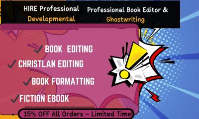 I will book editor ghostwrite Christian book writer romance