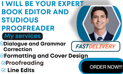 I will be your expert book editor and studious proofreader