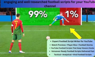 I will write engaging and well researched football scripts for your YouTube channel
