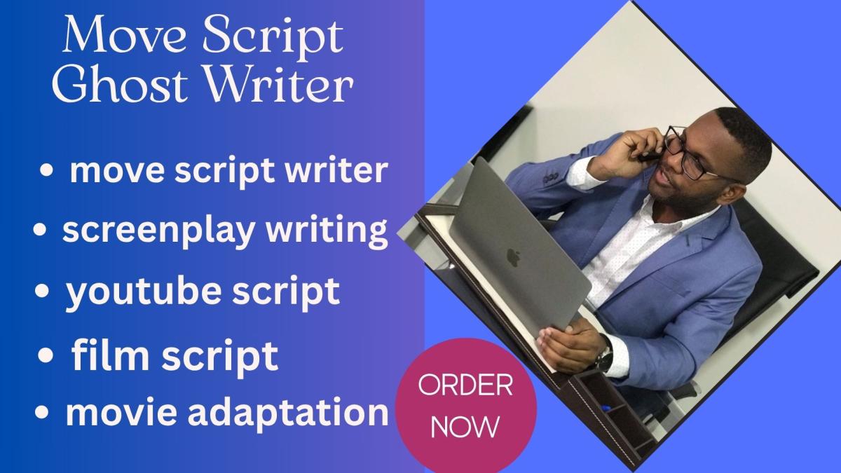 I will be your movie script writer screenplay short film TV series