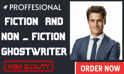 I Will Ghostwrite Fiction, Nonfiction, and Children’s Books with Originality