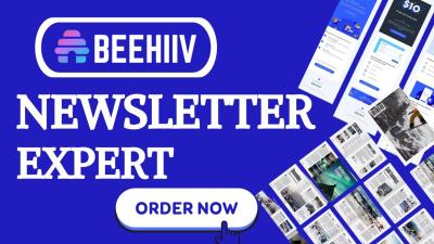 I will set up and optimize your Beehiiv newsletter for growth, email templates, and sales