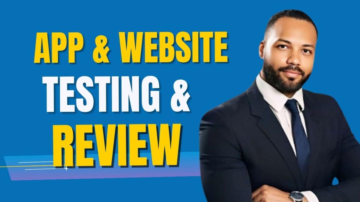 I will test and review your app, website for usability testing and feedback