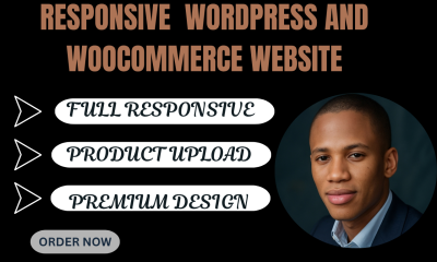 I will build a fully responsive WordPress eCommerce website or WooCommerce store