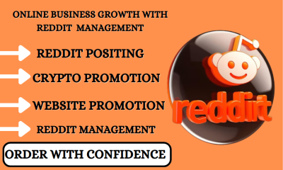I Will Do Reddit Post Management for Business Website Ecommerce IPTV Product Link App