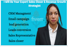 I will be professional sales closer, sales representative expert sales closer, sales