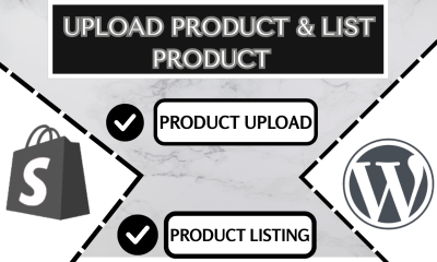 I will upload list products on Shopify WooCommerce store professionally