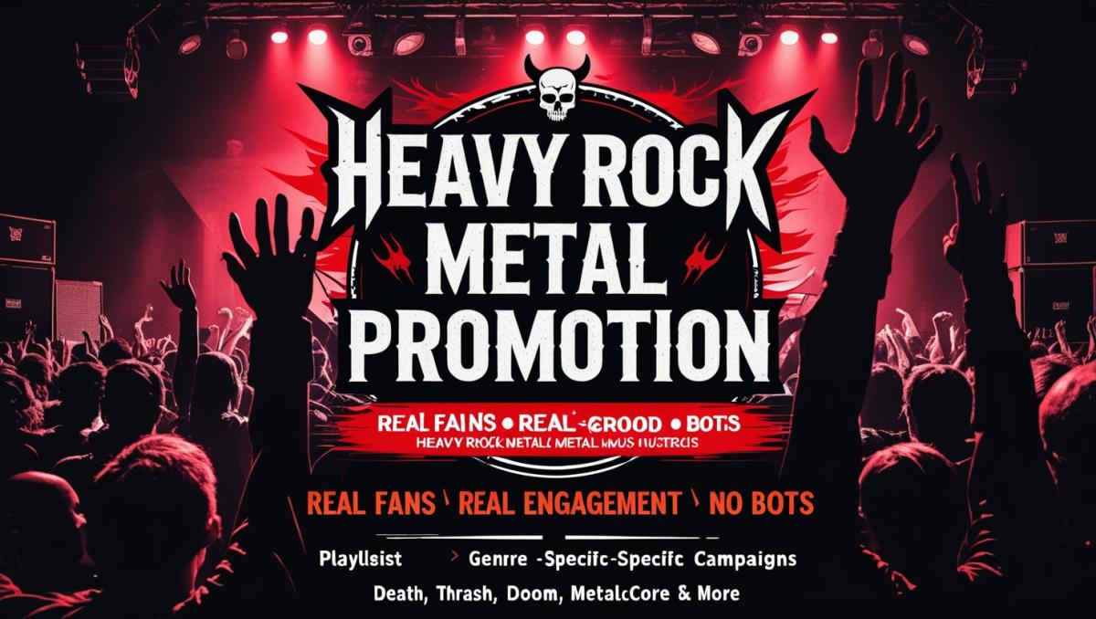 I will boost your heavy rock metal music to millions of engaging metal audience