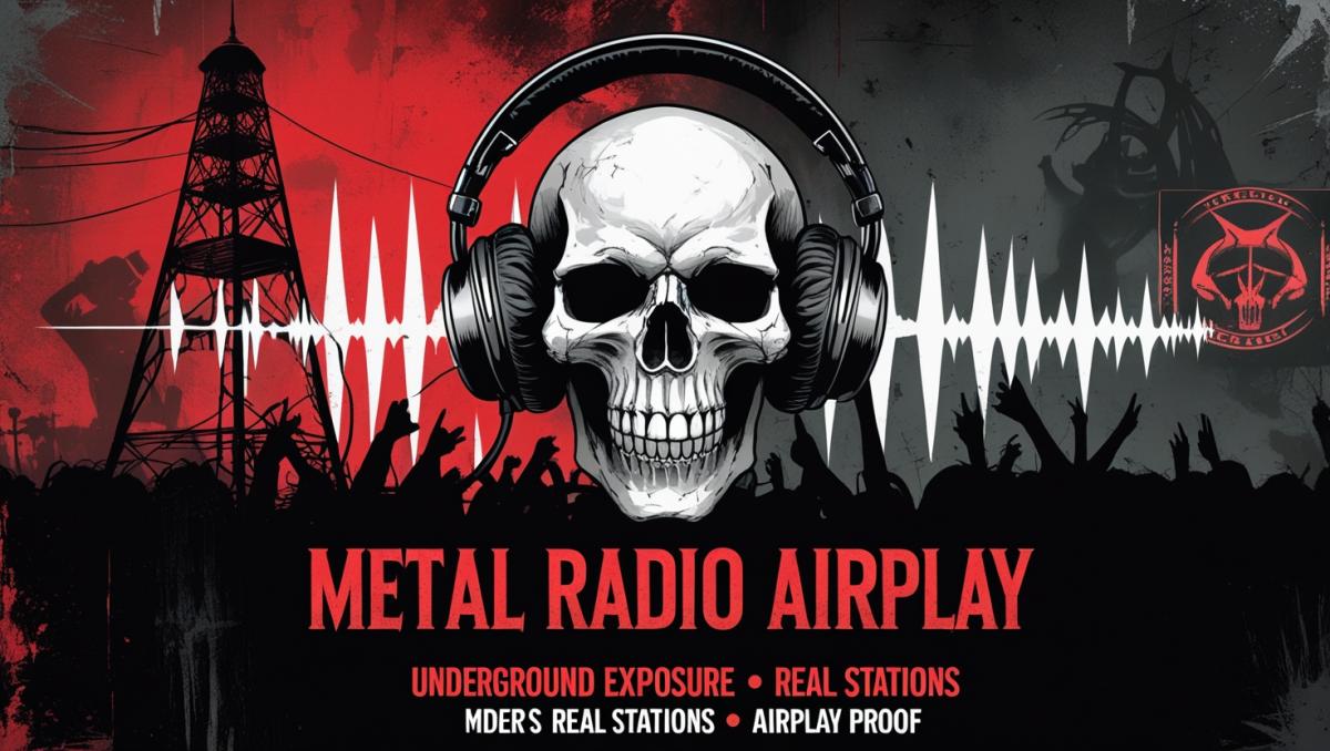 I will get your metal music aired on trusted underground radio station worldwide