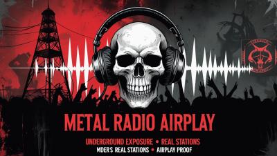 I will get your metal music aired on trusted underground radio station worldwide