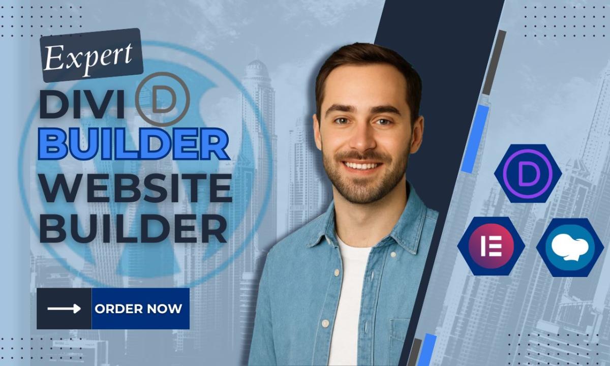 I will WordPress Website Design with Divi, WPBakery, Elementor Pro, WooCommerce