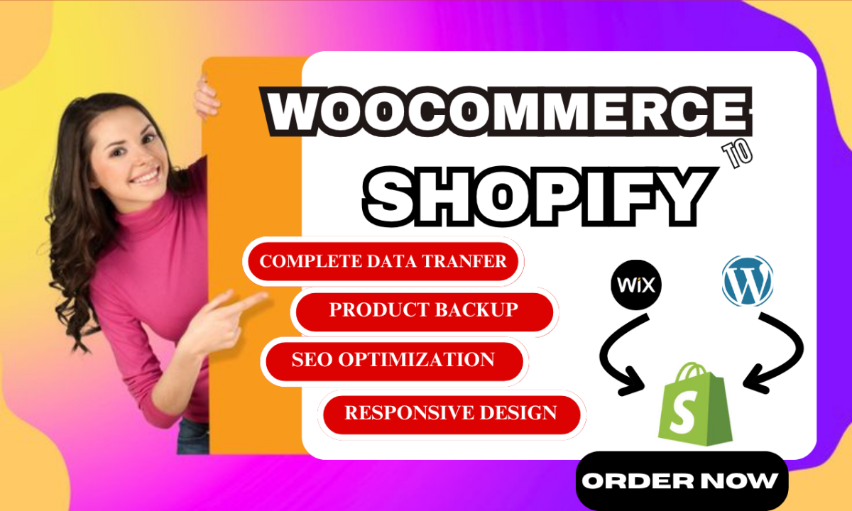 I will migrate your WooCommerce, Wix to Shopify and convert Figma to Shopify