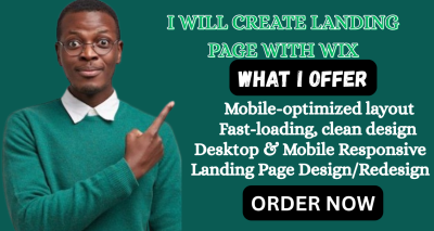 I Will Design High Converting Landing Pages with Unbounce, Wix, Instapage