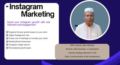 I Will Boost Your Instagram Growth with Real Followers and Engagement