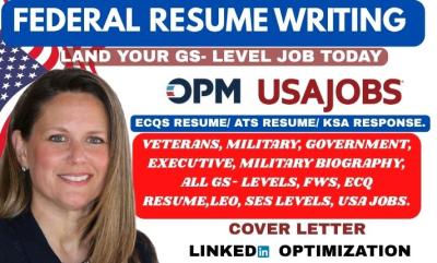 I will write federal resume USAJOBS resume executive resume software engineering resume
