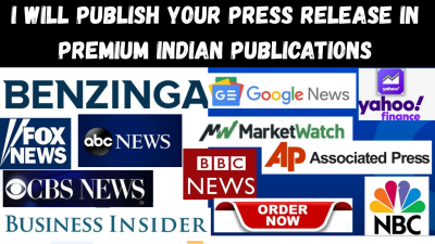 I will publish your press release in premium Indian publications