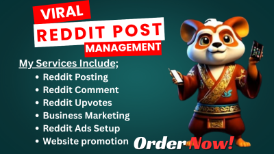 Manage Reddit Posts for AI Blog Website, Product, Game, App, IPTV, Crypto Token, NFT