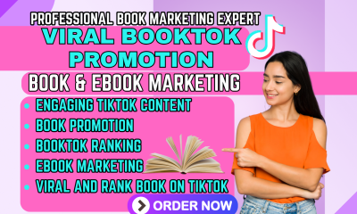 Do Book Promotion Ebook Marketing TikTok BookTok Promotion Viral Book Marketing