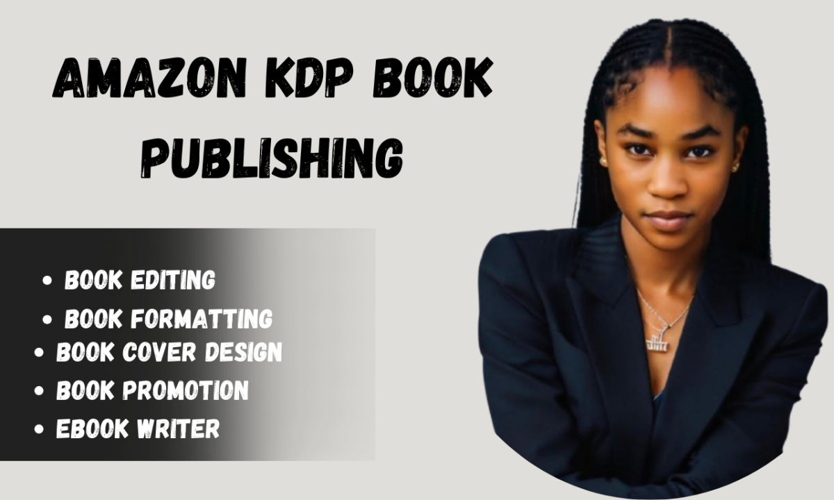 I will do Amazon KDP Book Publishing, KDP Book Promotion, Amazon KDP Book Format