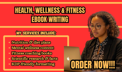 I will write a health, wellness, or fitness ebook with research