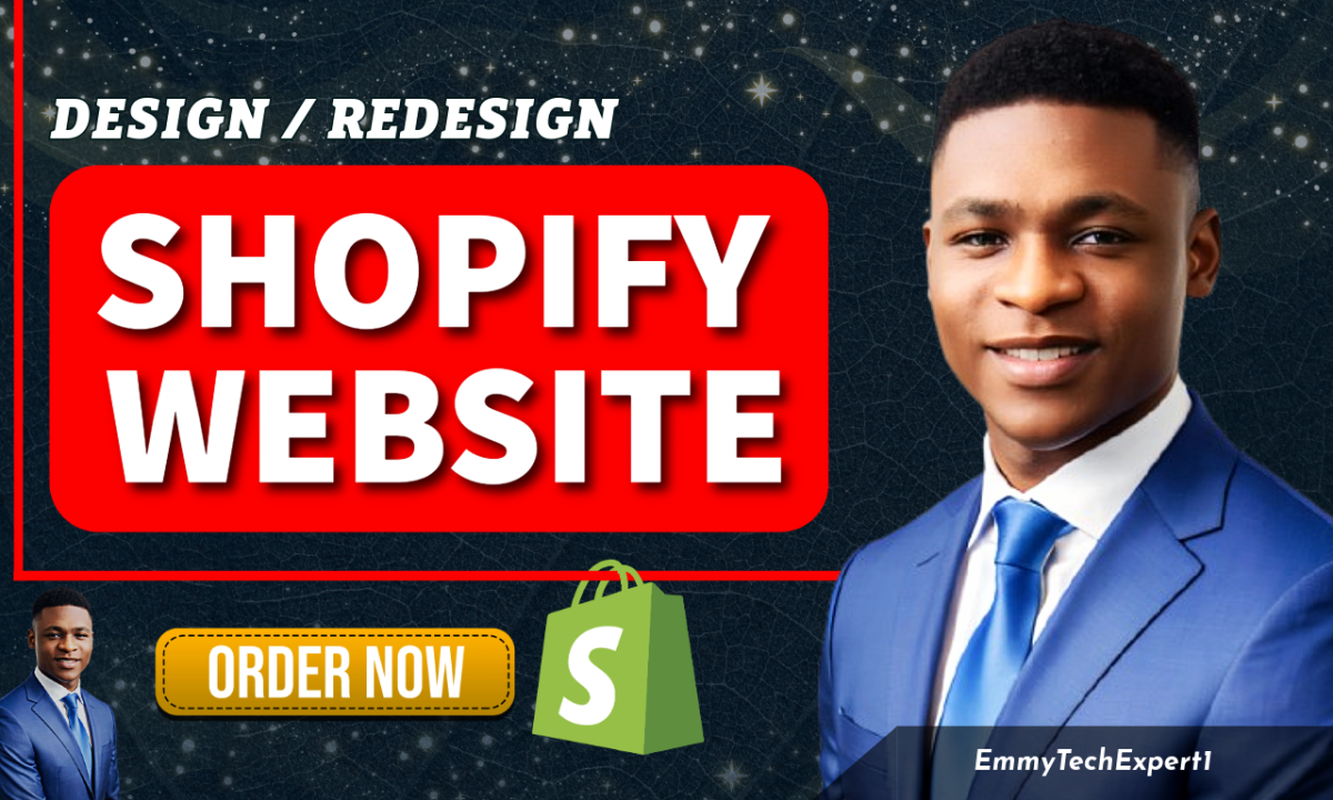 I Will Design, Redesign Your High Converting Shopify Dropshipping Store or Website