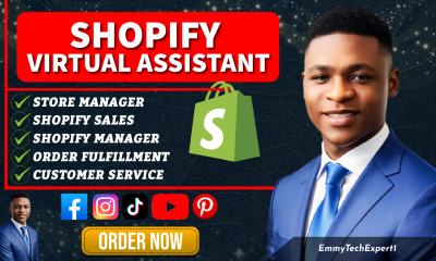 I will be your Shopify Virtual Assistant, Shopify Store Manager to Boost Shopify Sales