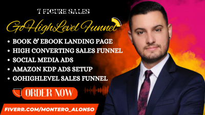 I will build GHL, Go High Level Funnel Website, Kajabi, Gohighlevel Landing Page Expert