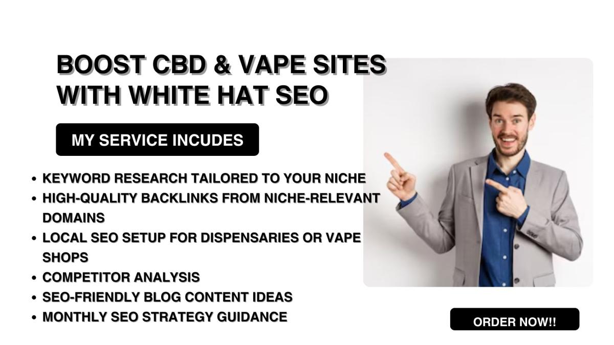 I Will Do White Hat SEO for CBD, Hemps, Marijuana, Cannabis, and Vape Marketing & Promotion