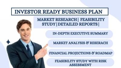 I Will Do Investor Ready Business Plan, Market Research and Feasibility Study Reports