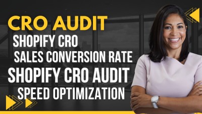 I will cro audit Shopify CRO sales conversion rate Shopify CRO audit for conversions