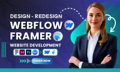 I Will Design and Redesign Your Website Using Webflow or Framer