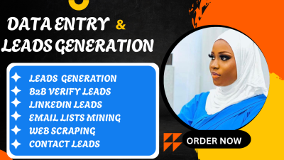 I will do B2B Leads Generation, Web Scraping, Data Entry, Data Mining, and Verify Emails