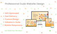 I will create a responsive and modern website using Duda Duda website