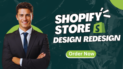 I will design, redesign Shopify store, Shopify dropshipping store, Shopify website