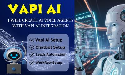 I will set up AI Voice Agent, AI Agent, VAPI AI Calling Agent, SynthFlow, and Agent AI