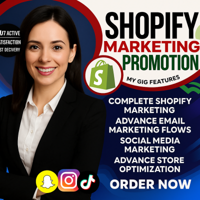 I will do Klaviyo Email Marketing, Shopify Ecommerce Marketing, Facebook Ads Manager