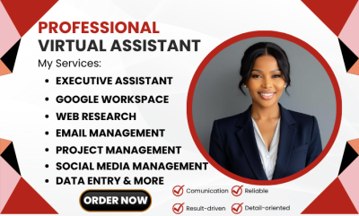 I Will Be Administrative Personal Executive Virtual Assistant & Social Media Manager