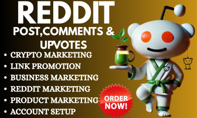 I will Reddit post ads management for app website AI SaaS product link crypto link