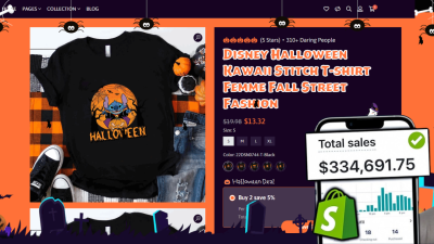 I Will Halloween Shopify Store Dropshipping Halloween Costume Decoration Store Sales