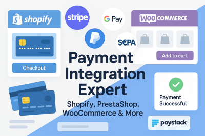 I will fix or integrate Stripe, PayPal, Google Pay, SEPA & more for your eCommerce store
