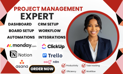 I will set up Monday.com CRM, ClickUp, Notion, Asana, Trello Automation & API Integration