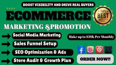 I Will Do Etsy Promotion, eBay Promotion, Shopify Marketing to Boost Traffic & Sales